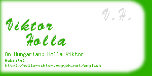 viktor holla business card